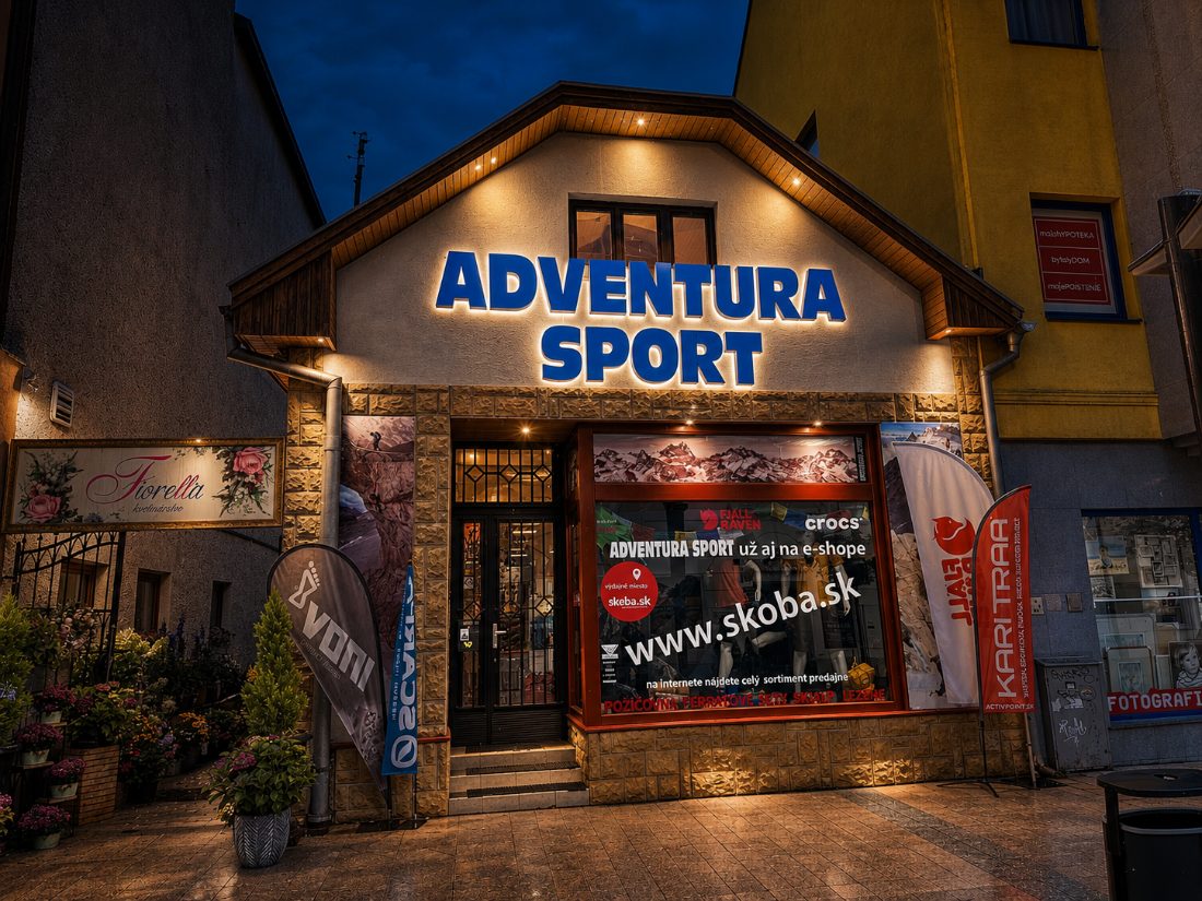 Kamenná predajňa ADVENTURA SPORT v Martine