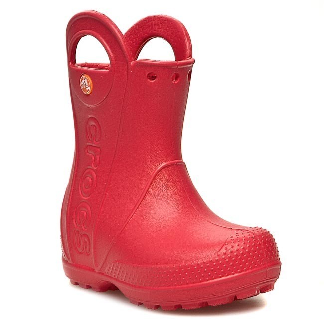 CROCS Kids Hanle it rain boot UKc13 EU3031 red