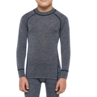 Tričko THERMOWAVE Merino Warm Active Junior Shirt LS 146-152 ink melange