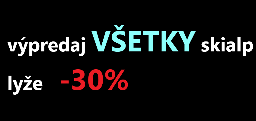 vypredajk vsetky lyze 30 perc