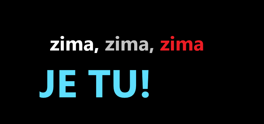 zima je tu